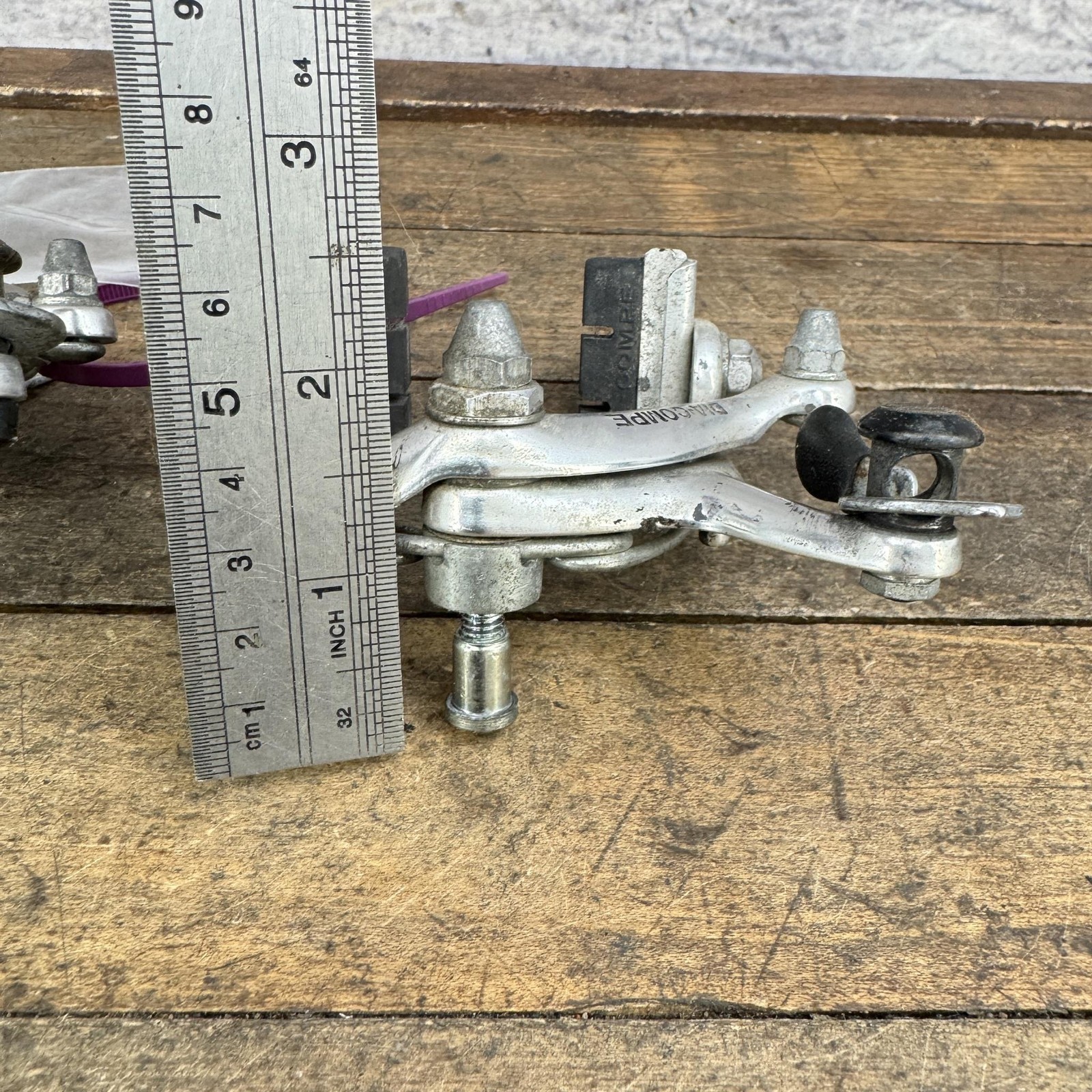 Vintage Dia Compe 400 Caliper Brakes Set Recessed Side Pull Road 80s Bike Japan