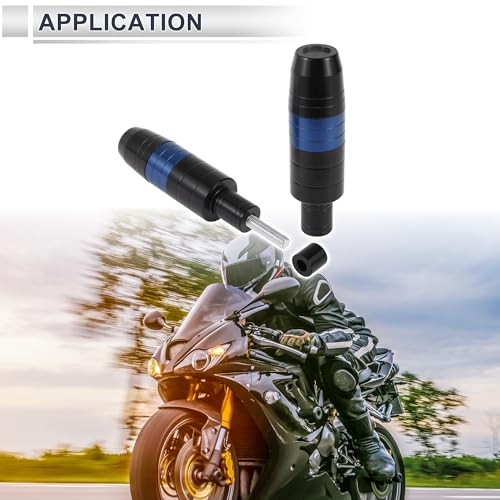 8mm M8 Motorcycle Slider Frame CNC Aluminum Alloy Anti Crash Protector Blue
