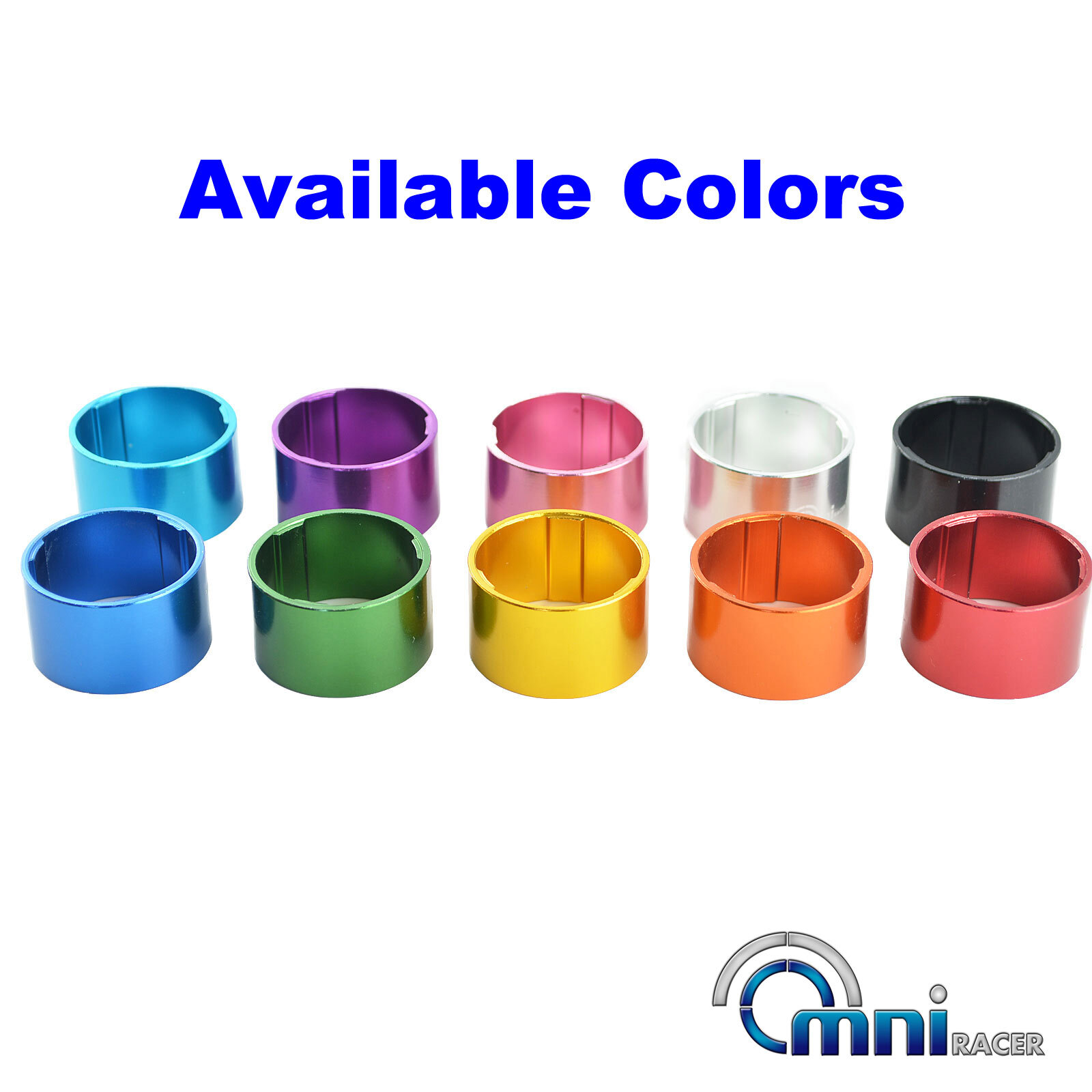 1-1/8″ OMNI Racer WORLDS LIGHTEST Alloy Headset Spacer Set: 2,3,5,10,15,20mm