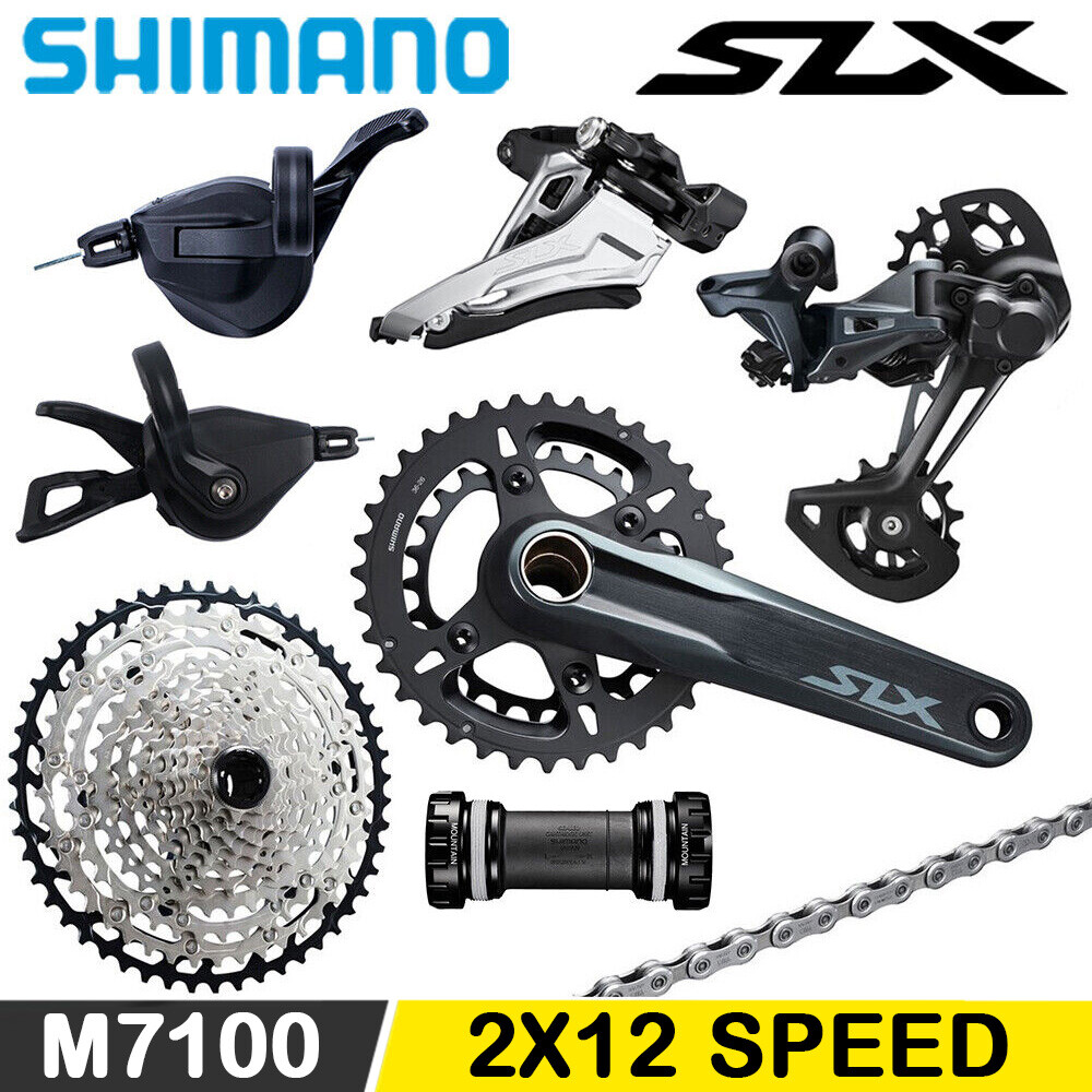 Shimano Deore SLX M7100 2X12 Speed MTB Groupset 170 175MM 32-26T Cassette 10-45T