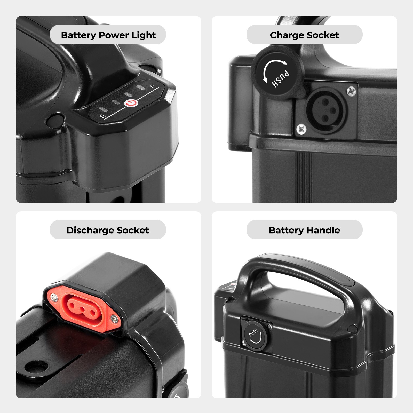 Electric Bike Battery 48V 22.5Ah for Heybike Explore Battery Replacement