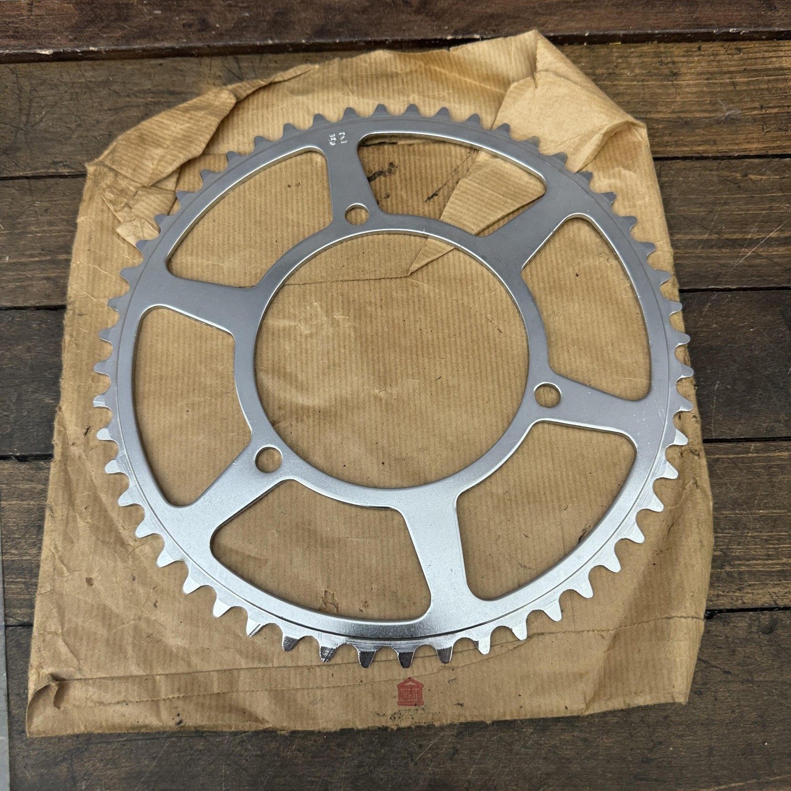 Vintage Specialites Nervar 52T Chainring 3-Bolt 116 BCD Steel Made in France