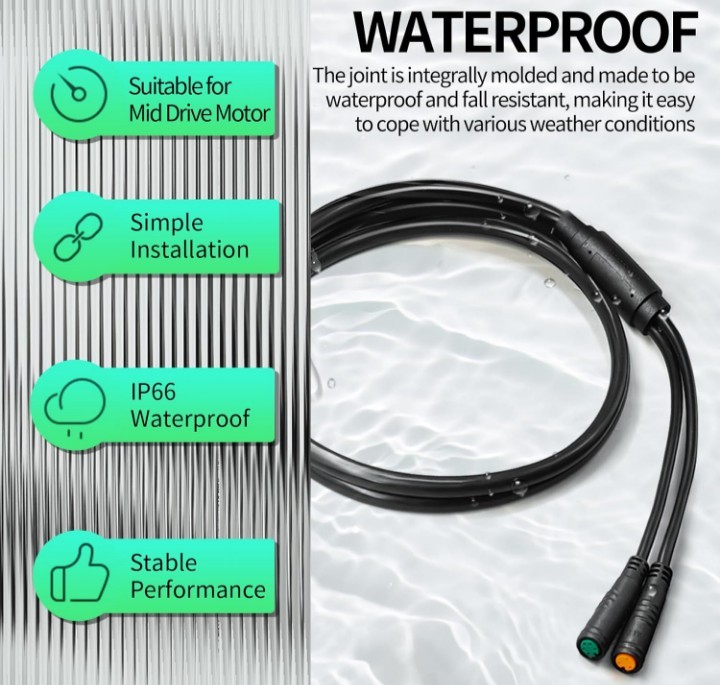 Electric Bicycle Signal Cable 1T4/1T5 – Connects Controller to Display, Thr B11