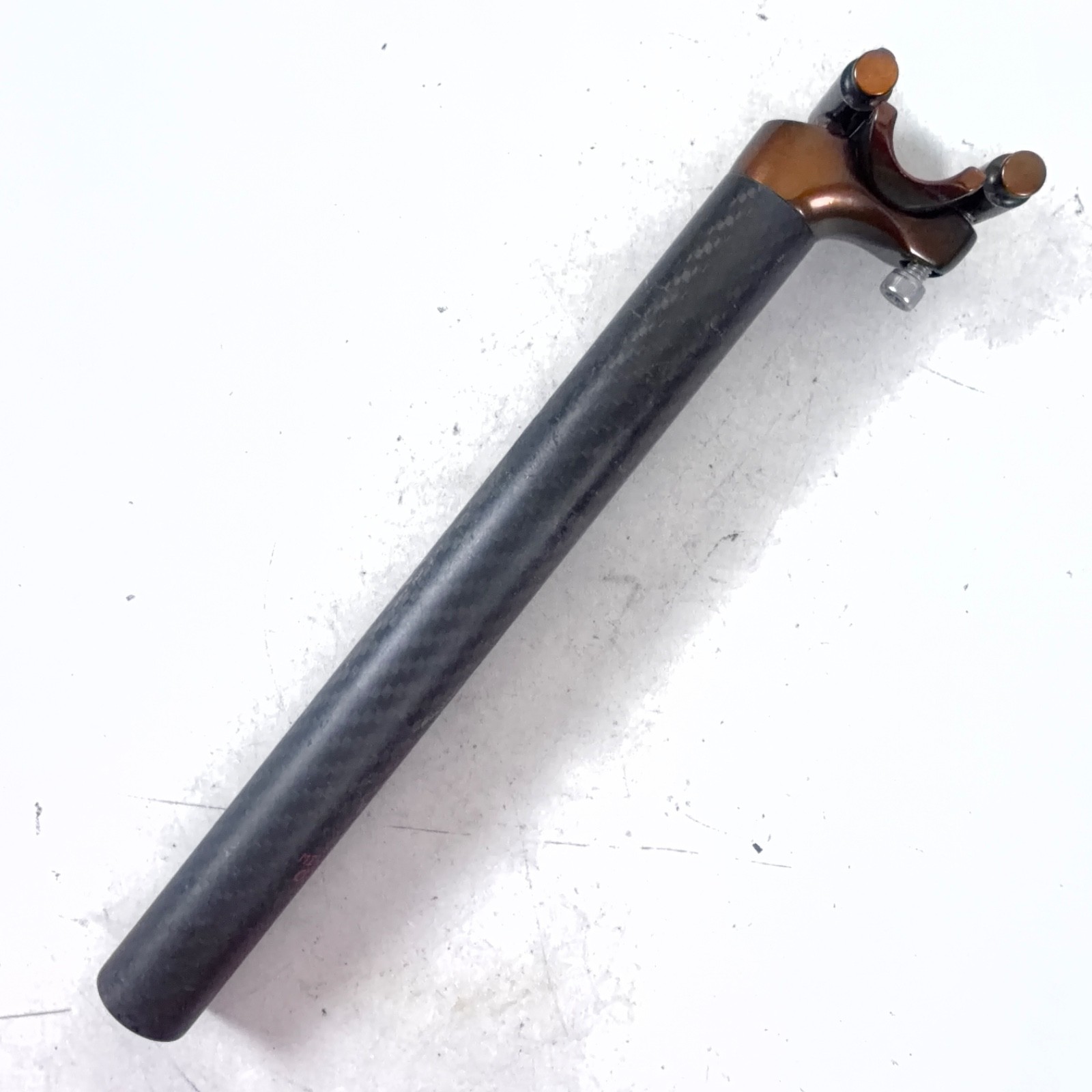 Unbranded Carbon Fiber Adjustable Seatpost Ø27.2/250mm Post, 25mm Setback