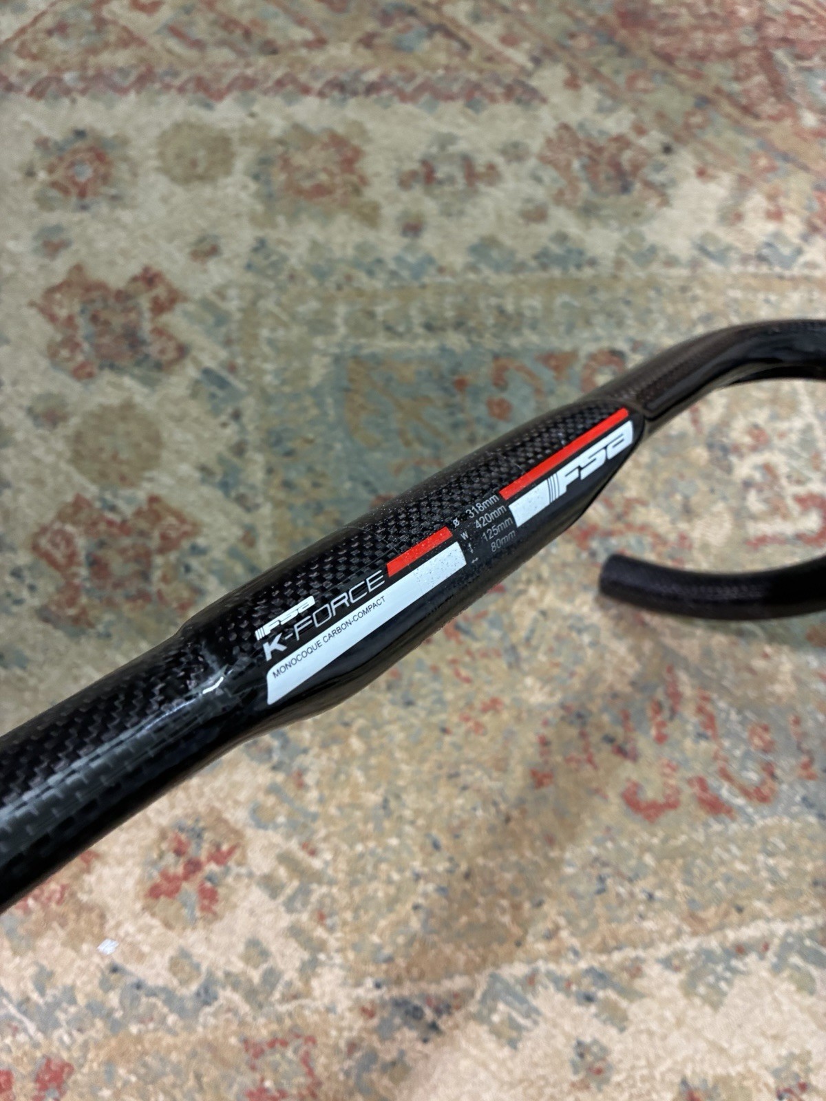 FSA K-Force carbon road handlebar 31.8 42 cm c-c drop bars 80 reach 125 drop