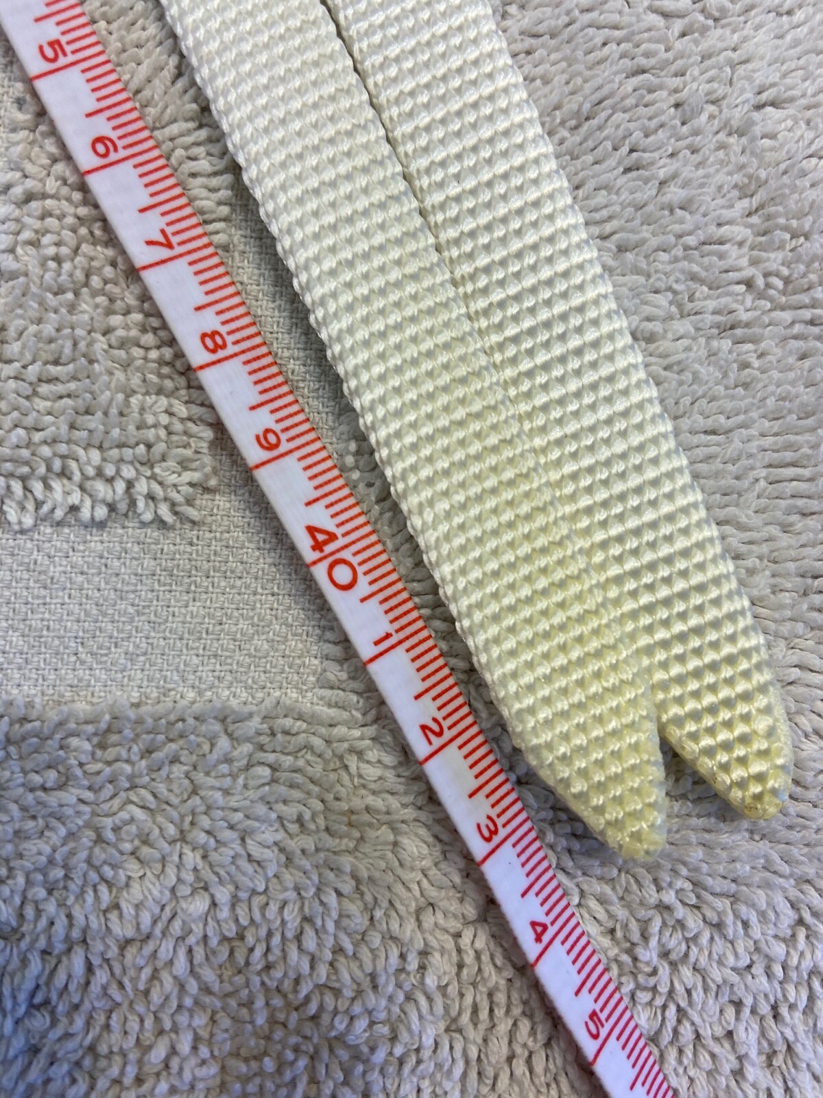 NOS Avocet Woven Nylon White Toe Straps