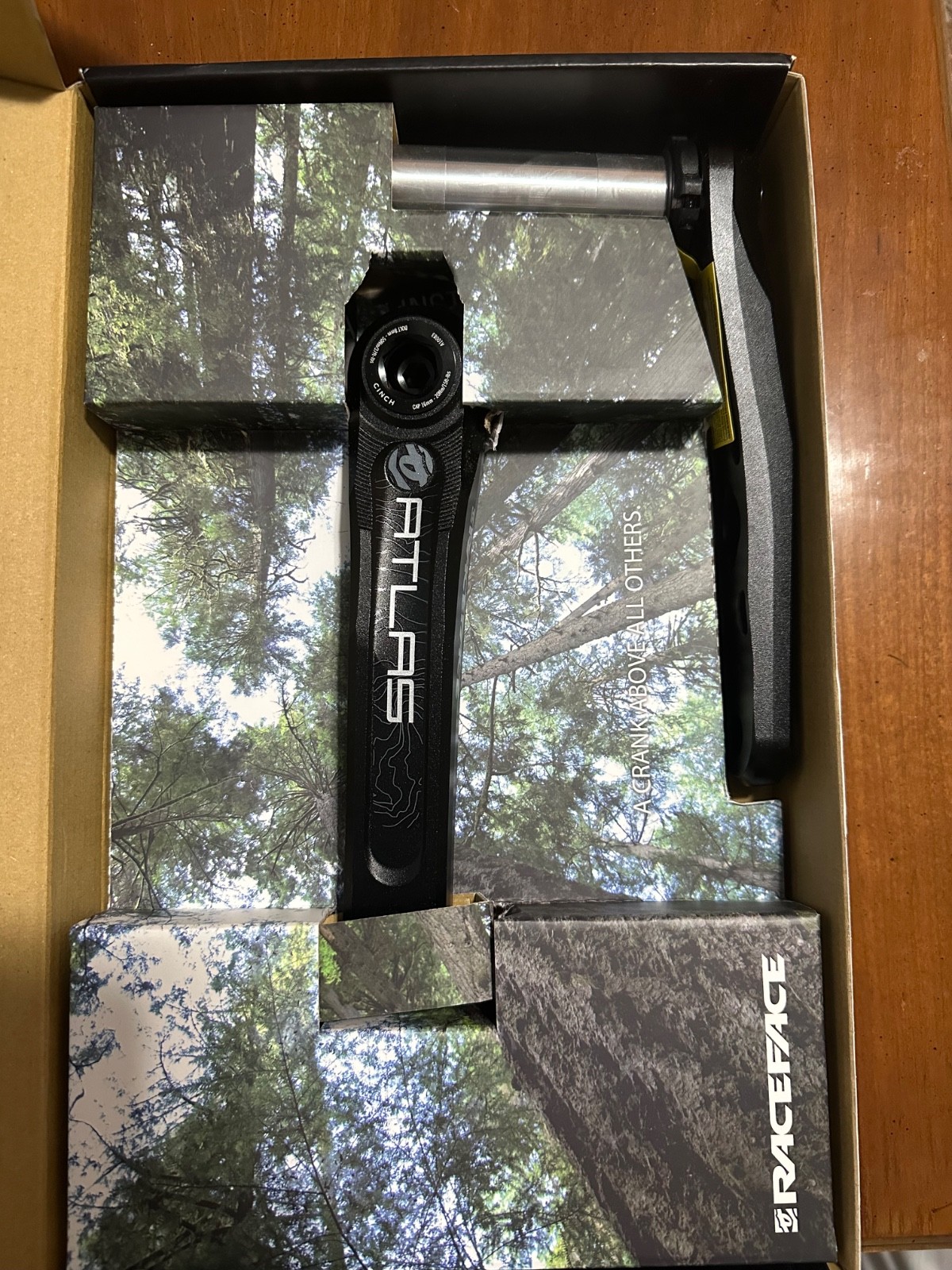 Race Face Atlas Cinch Crank Arm Set – Black – 175mm