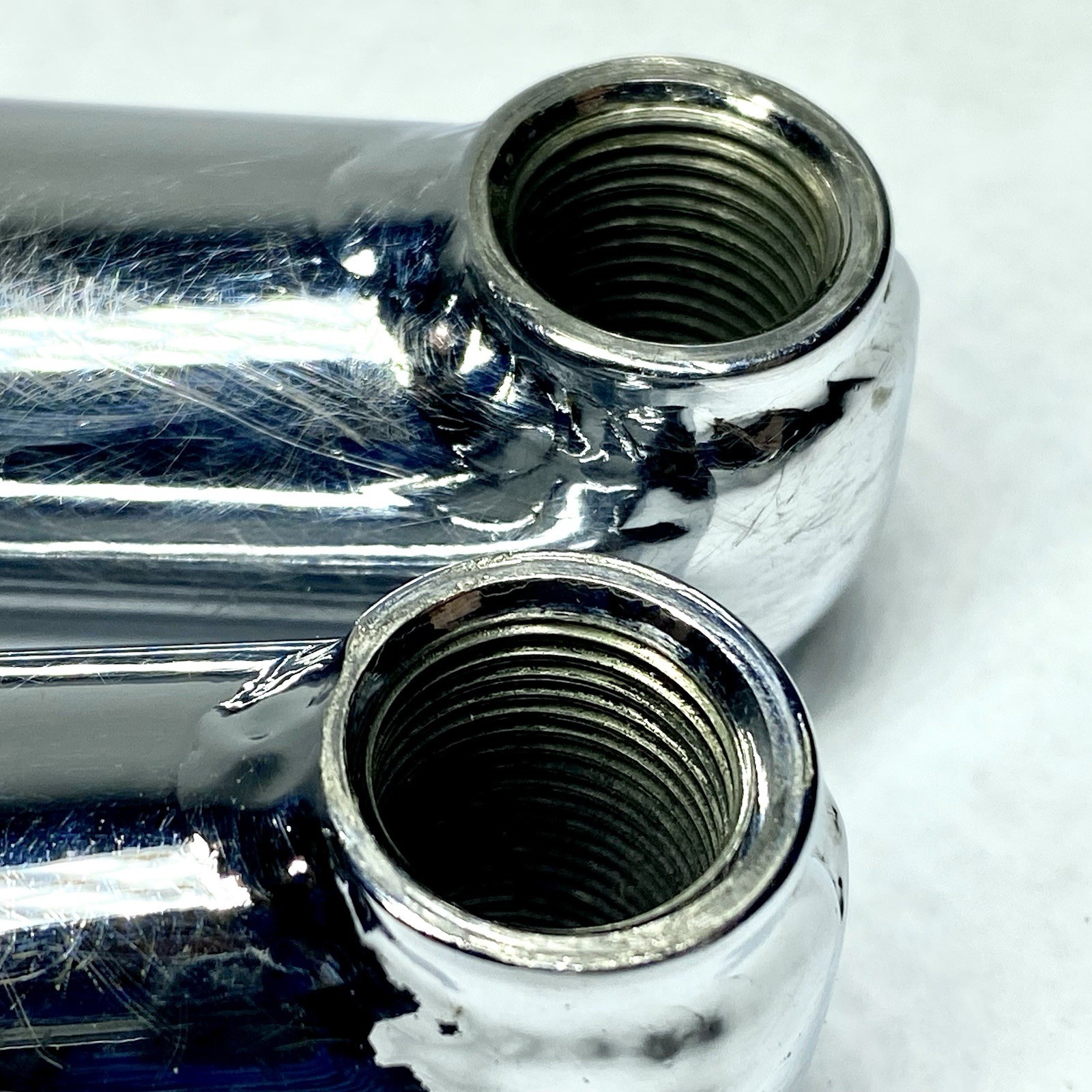 Vintage Azonic 454 180mm Chromoly Cranks Chrome Sealed Bottom Bracket BMX MTB