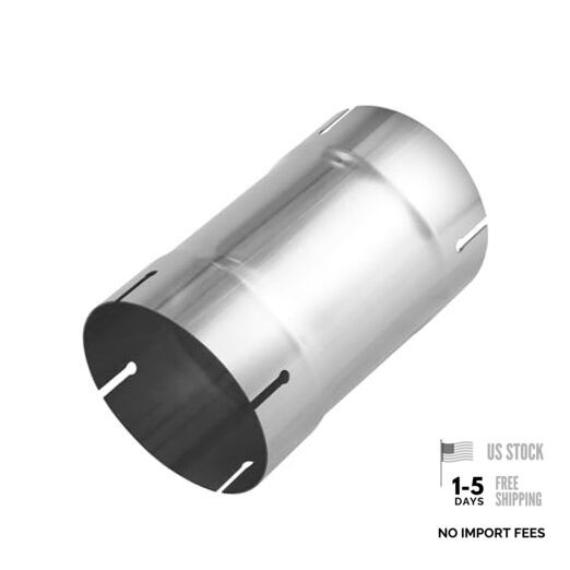 Straight Exhaust Pipe 5″ OD, Stainless Steel 8″ Long Mandrel 5.0″ 8 INCH