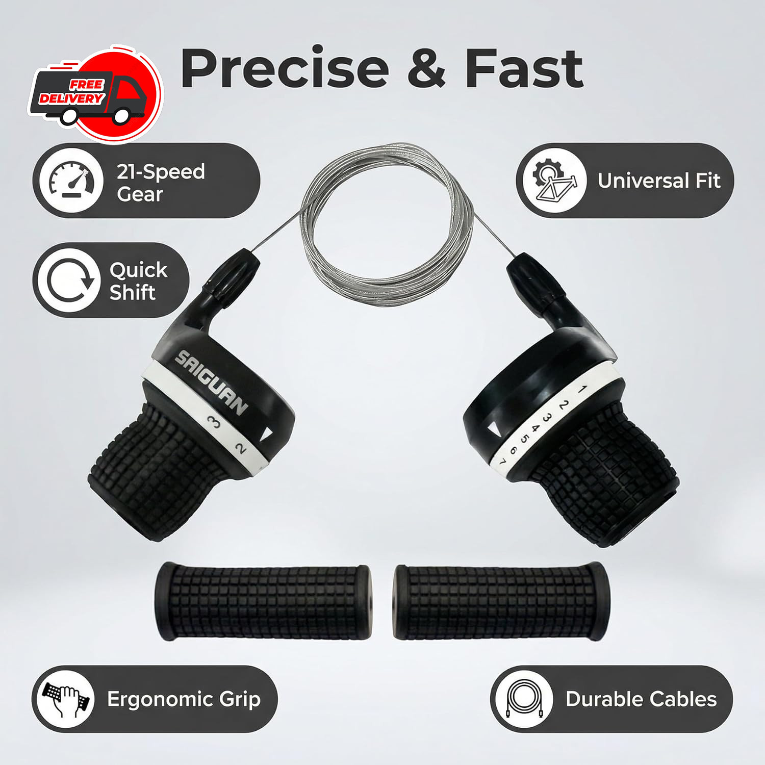 MicroShift 3X7 Speed Compatible For Shimano Bicycle Twist Grip Shift