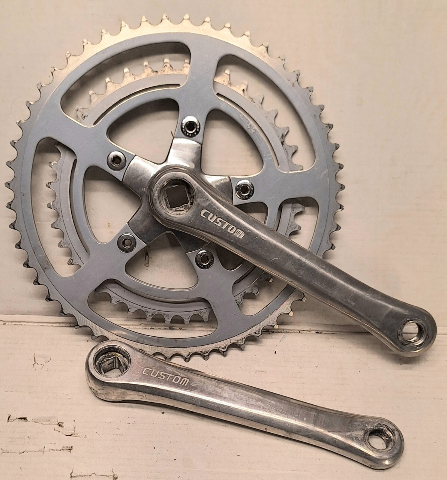 SR Custom Double Square Taper Crankset 170mm 52/40t 5 Bolt 118 BCD