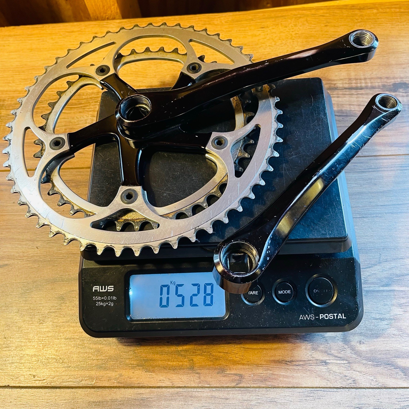 Rare Grafton Joystix CNC Double Road Cranks 172.5 130 BCD Square Taper Black
