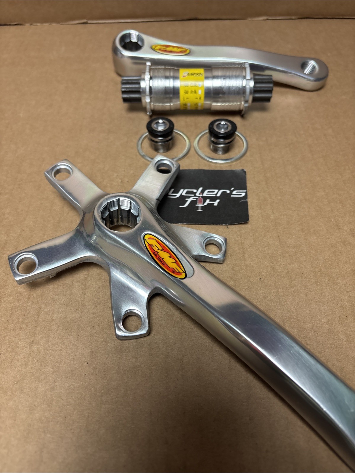 NOS FMF 155mm Pro Stroke Crank Set Isis Spline 110 BCD Mini Bmx Shimano Race w/