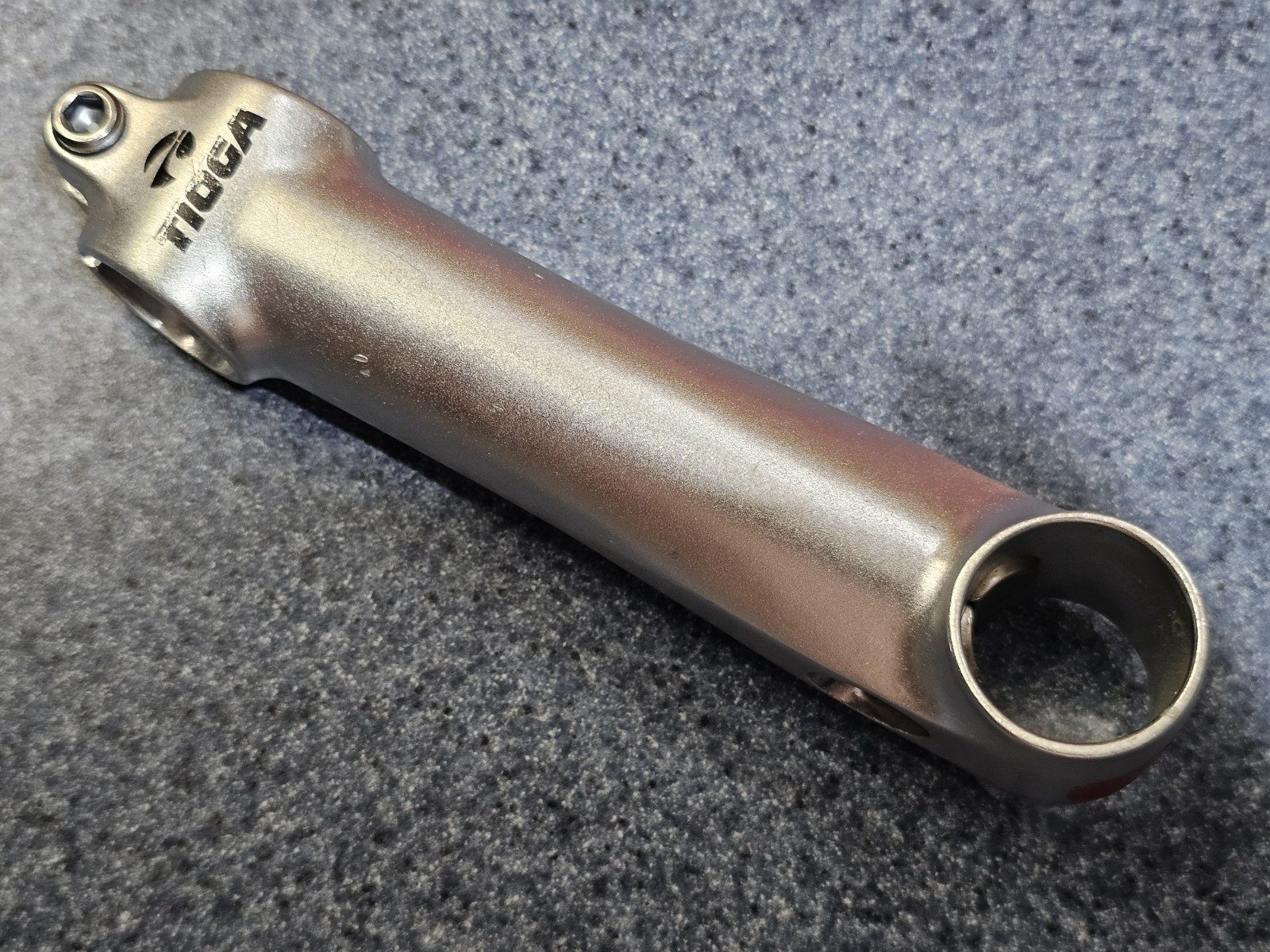 Tioga Alchemy Forged Aluminum Stem 135mm 1-1/8” 25.4mm Silver Vintage 90’s MTB