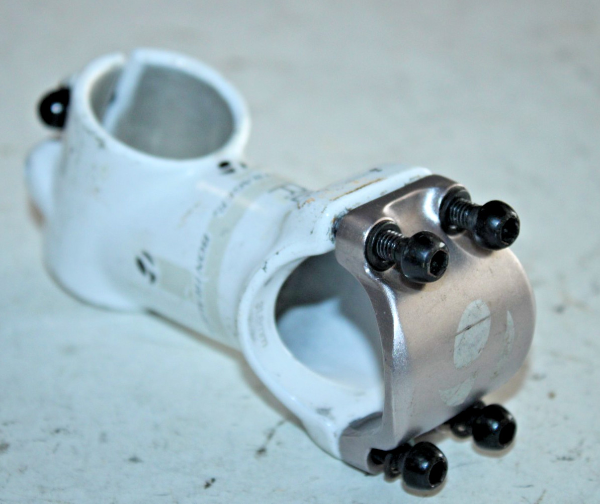 Trek Bontrager RL 11/8″ Threadless Stem White 75mm +/-25º 31.8mm Race Lite Road~