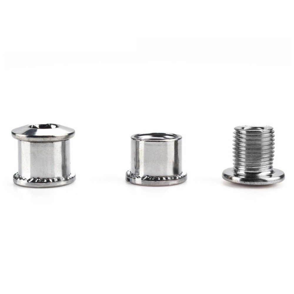 5 Crankset Silver Sport Stainless High Quality 5 Set Steel Bike Chainring Bolts