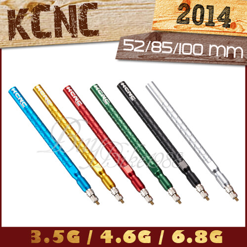 2PCS NEW KCNC Presta Valve Extenders MTB ROAD BIKE 85mm extra length GOLD SILVE