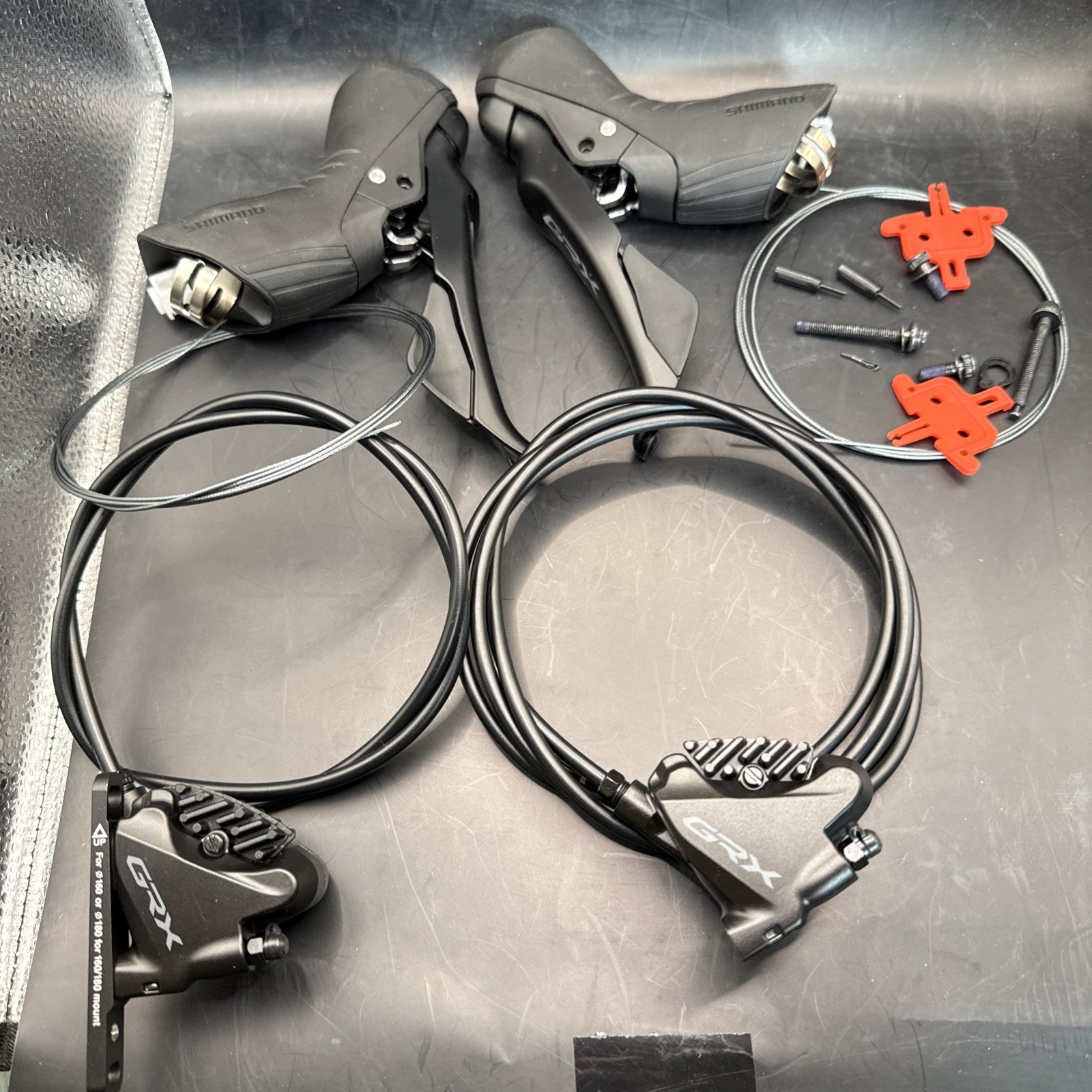 Shimano Grx Rx610/rx400 Shifter Brake Set 2×12 Speed 750/1700mm Lines (9480)