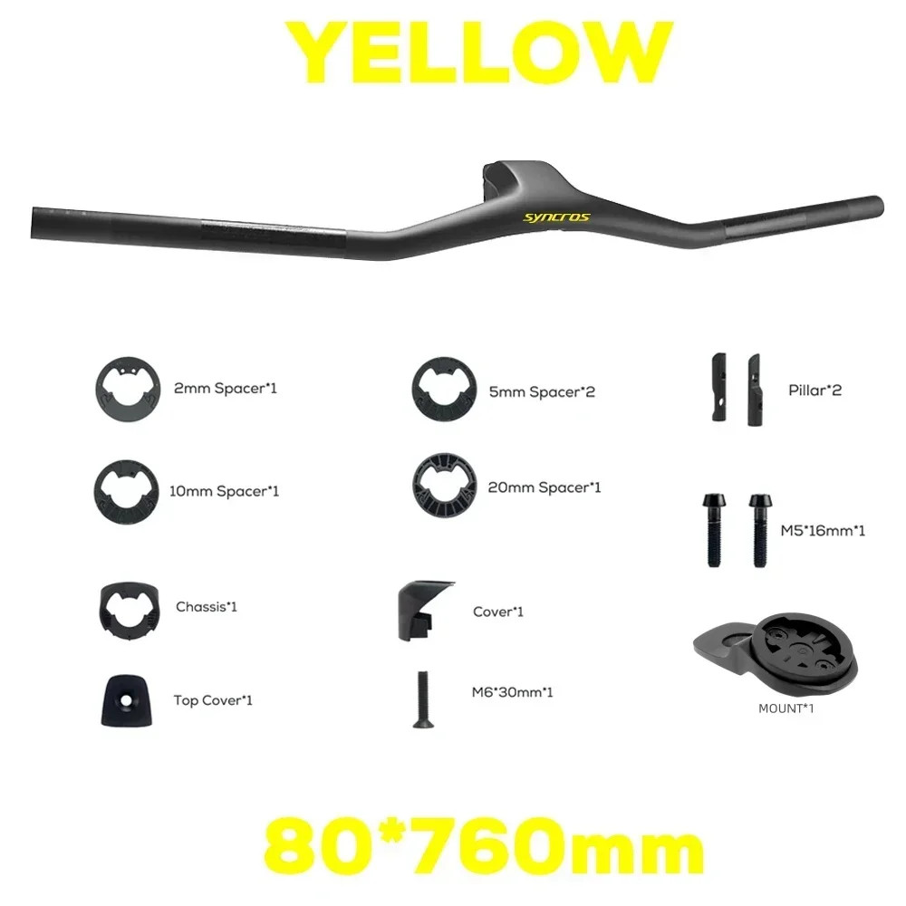 740MM -40 Degrees Full Carbon Fibre MTB Integrated Handlebar Bike Accessories