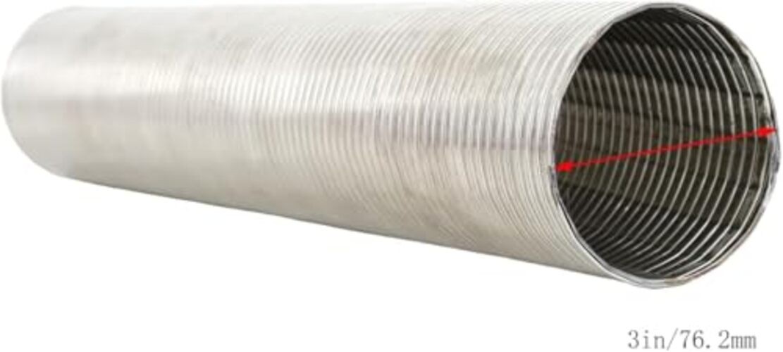 2.5″ [2 1/2″] ID x 16″ Length Universal stainless steel Exhaust Flex Pipe with