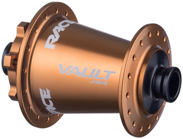 RaceFace Vault J-Bend 414 Front Hub – 15 x 110mm, 6-Bolt, Kashmoney Gold, 32H