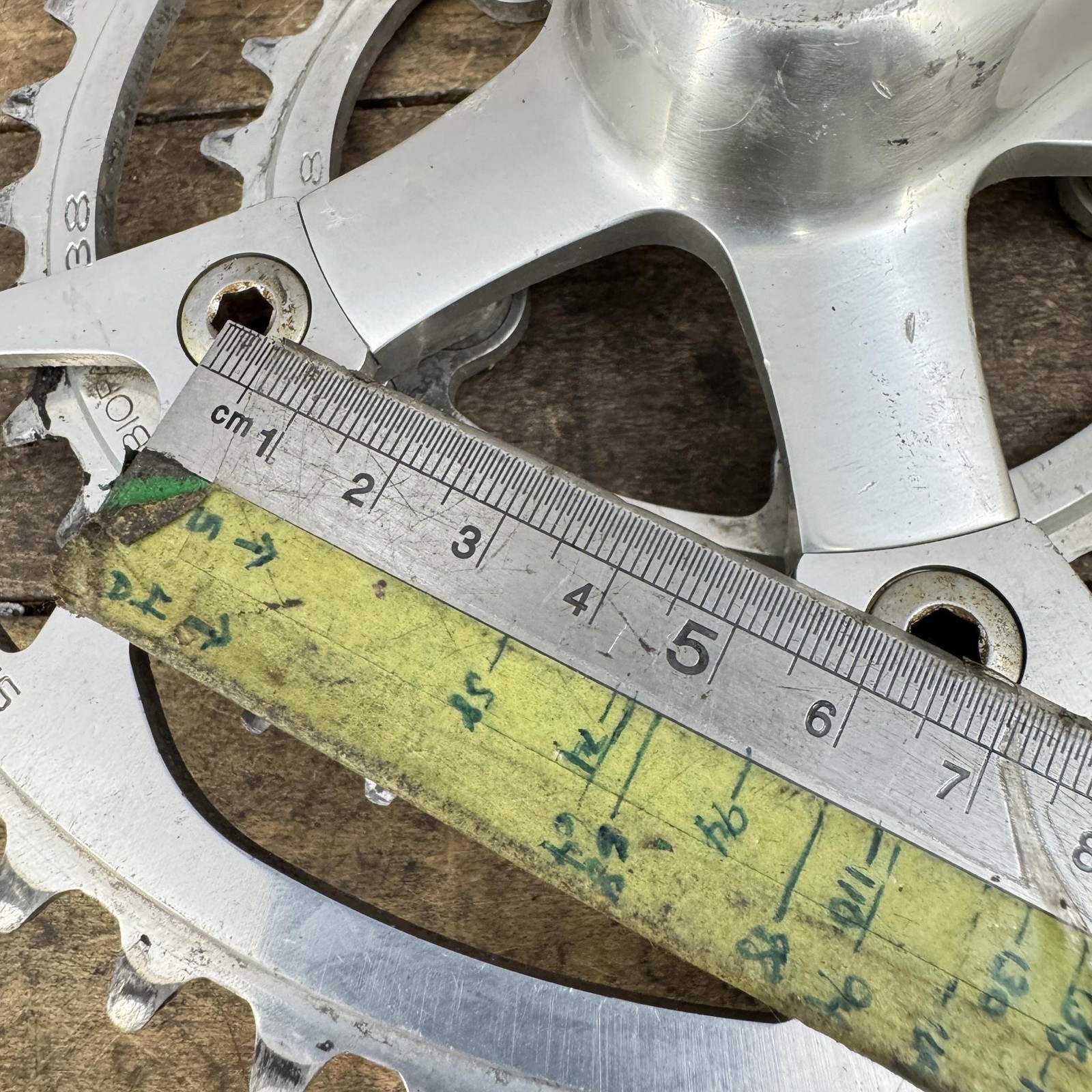 Vintage Shimano 600 FC-6206 Crank Set 170 Biopace Triple 48 38 28 110 Chainrings