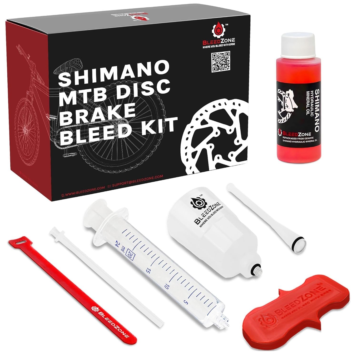 Shimano Brake Bleed Kit with 60Ml Mineral Oil – Hydraulic Brake Bleed Kit for Sh