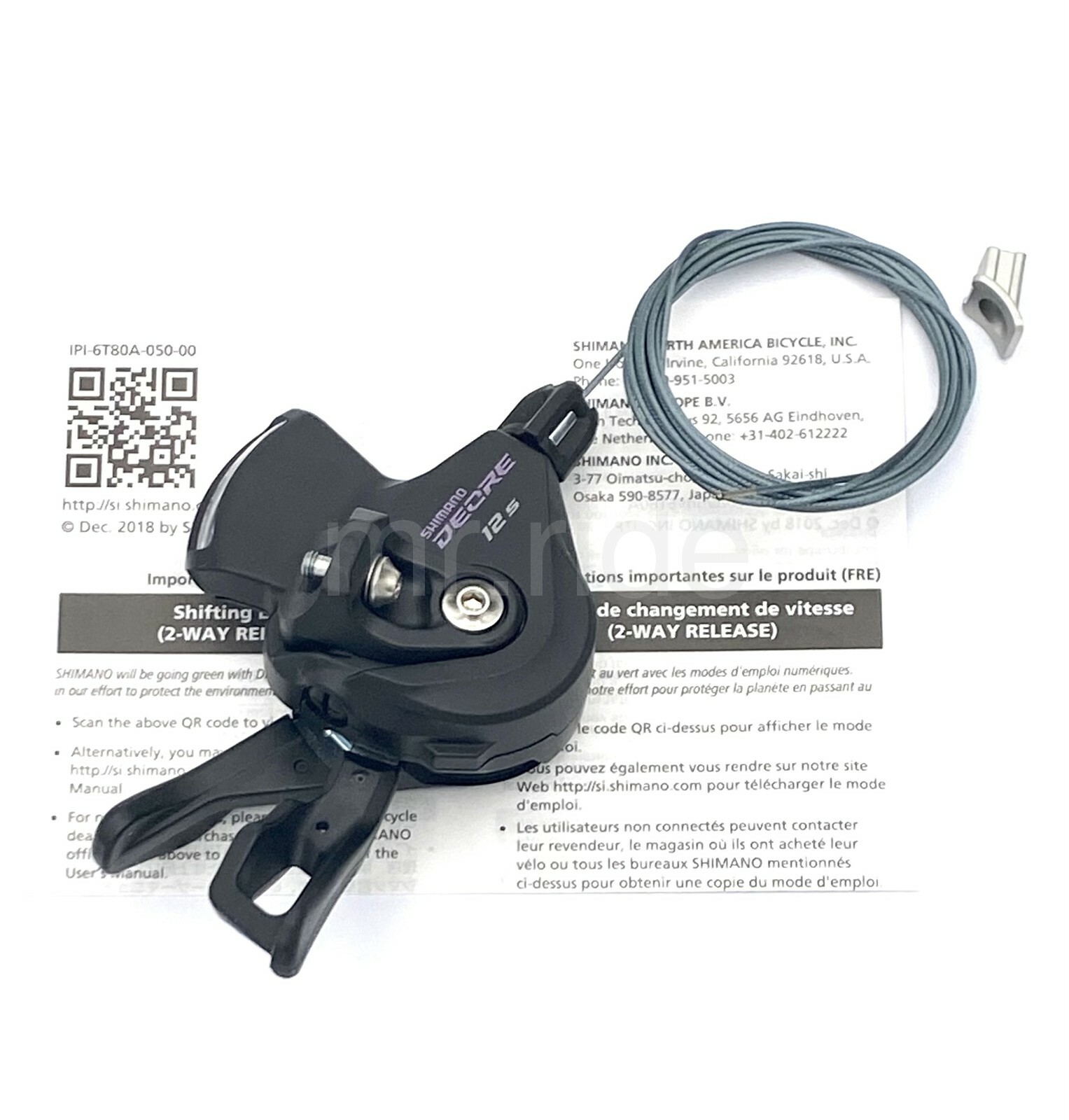 Shimano Deore Shifter SL-M6100-IR Right 12 Spd +I-Spec EV w/Optical Gear Display