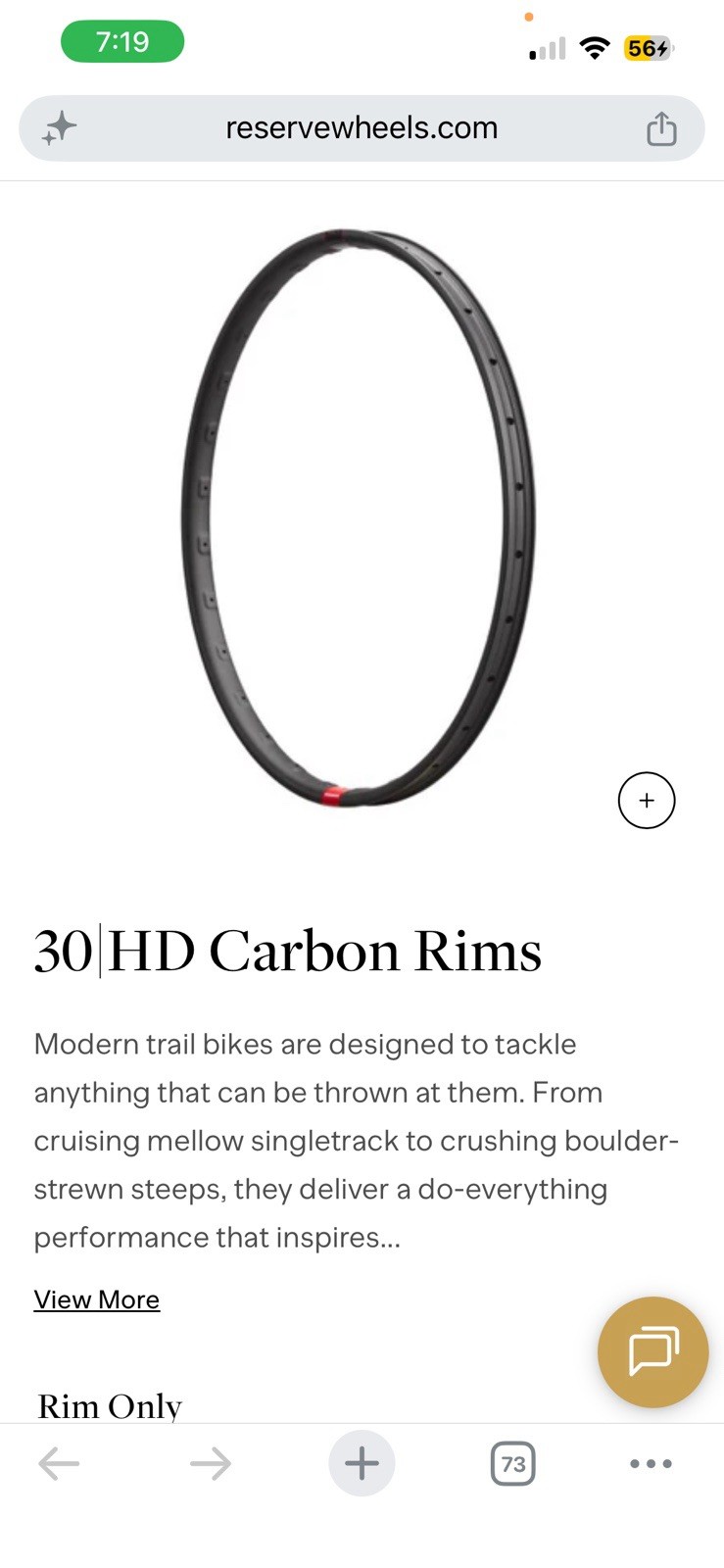 Santa Cruz 30|HD Carbon Rims (two rims, 1 new , 1 cracked )