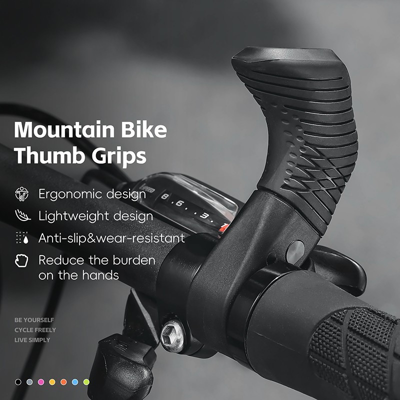 WEST BIKING MTB Bike Handle Bar Ends Ergonomic Bicycle Rest Handlebar 22.2mm