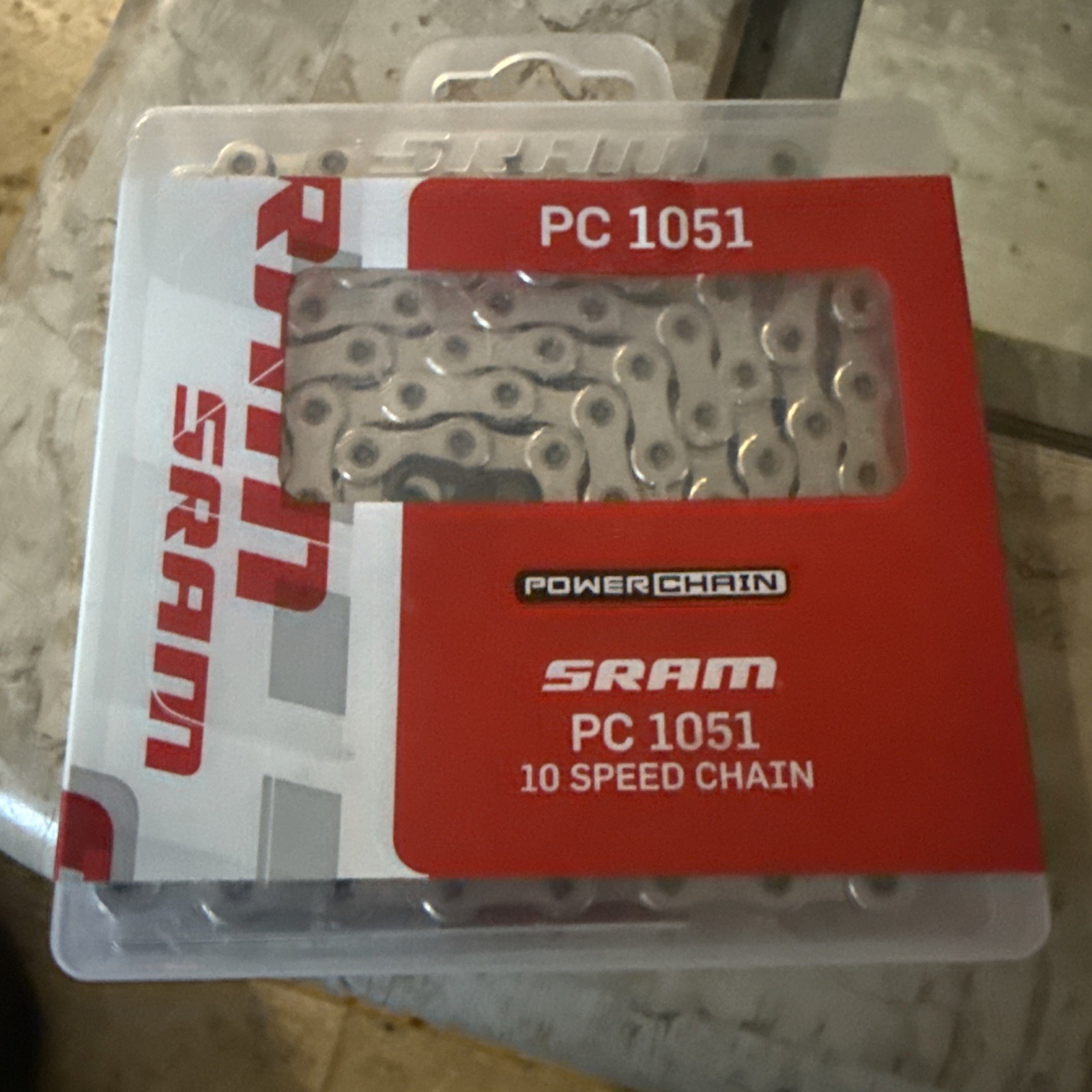 SRAM PC-1051 Chain – 10-Speed, 114 Links, Silver NOS NIB