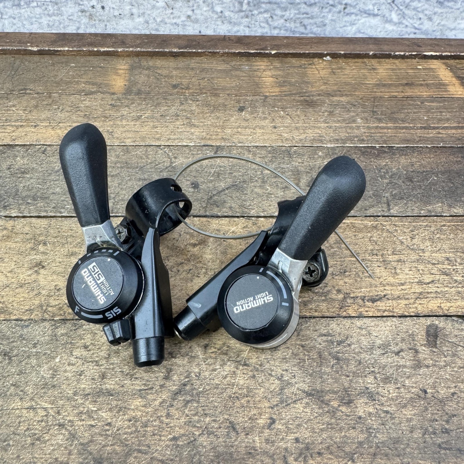 Vintage Shimano SL-MS55 Thumb Shifter Set 6 Speed Light Action SIS MTB Japan