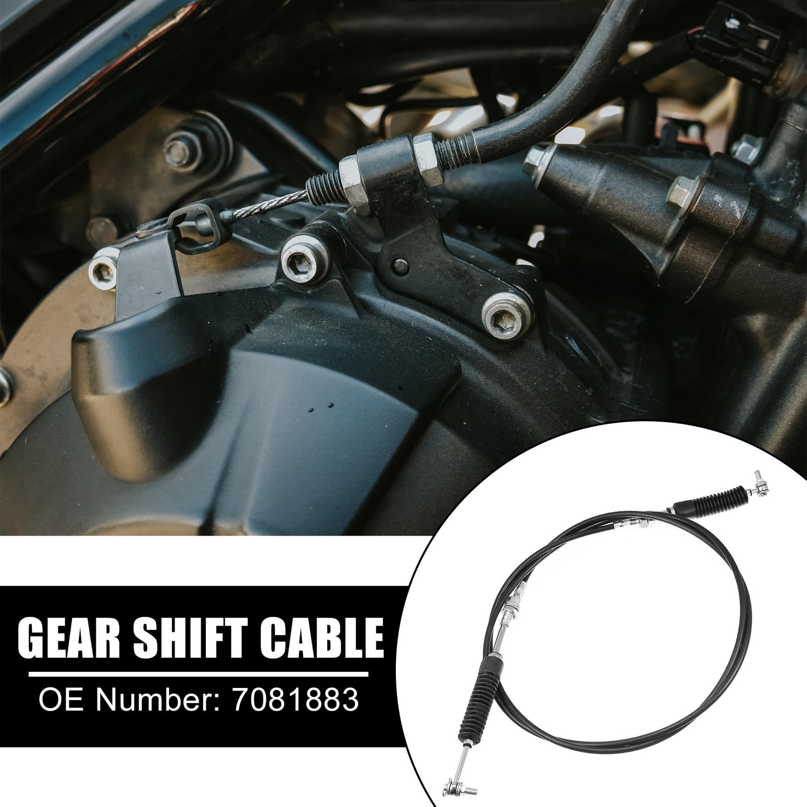 X AUTOHAUX 7081883 Gear Shift Cable Transmission Shifter Wire Replacement for…