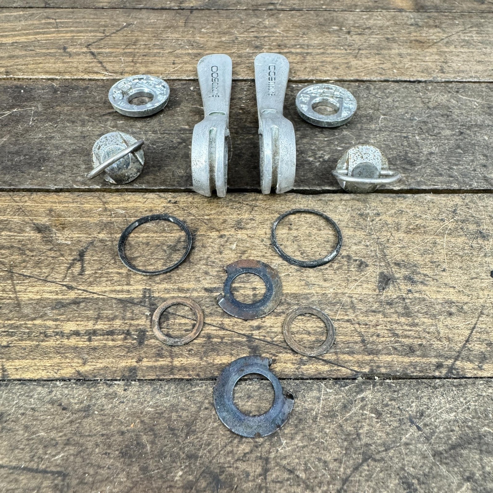 Vintage Shimano 600 Friction Down Tube Shifters 1980s