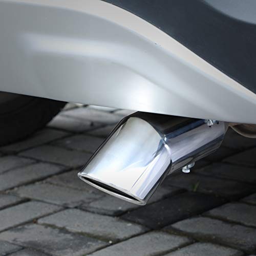 Exhaust Tip, 2.75-3 inch inlet adjustable, 3.5» Outlet 8» Long Chrome