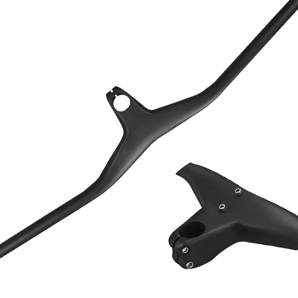 Integrated MTB Carbon Handlebar Mountain Bike Riser Handlebar 7 Degree USA stock