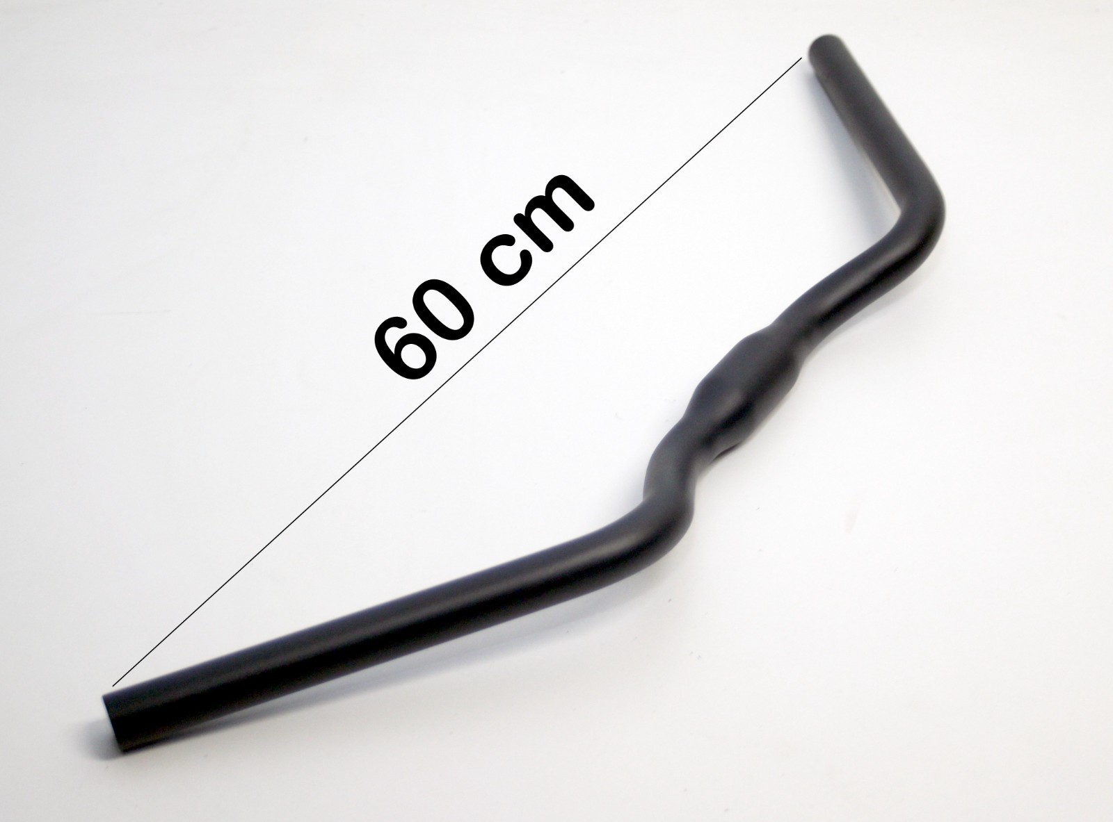 Handlebar Aluminium, Matte Black, 31.6mm Clamp, Width 600mm NEW