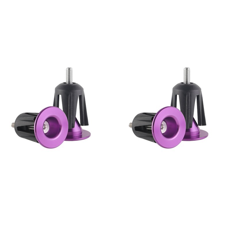 Colorful Aluminum Alloy Bicycle Handlebar End Secure Fit for Mountain Bike