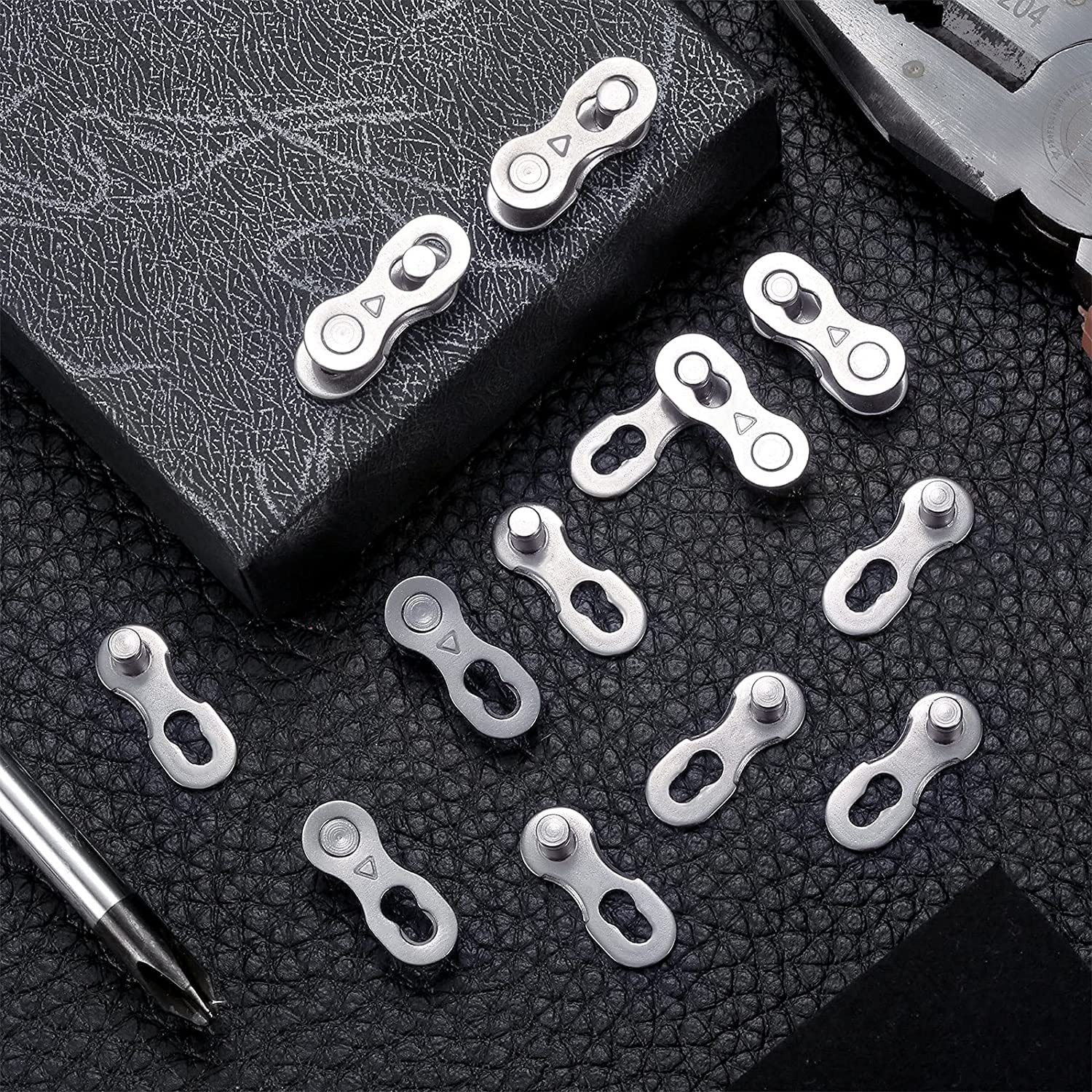 5 Pairs Bike Chain Quick Missing Link for 1/6/7/8/9/10/11/12 Speed Chain Reus…