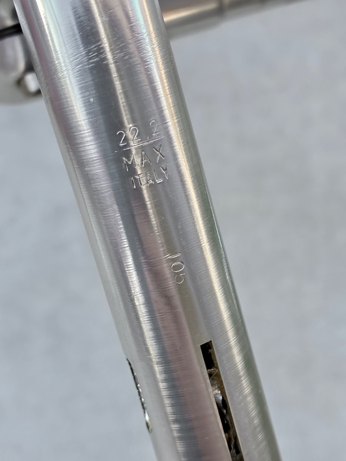 Vintage 3TTT Forma 42cm Handlebar and 11cm 3TTT Stem Italy Silver Ergo Classic
