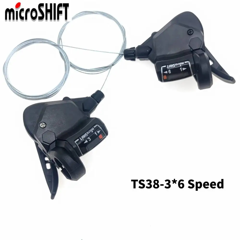 Microshift TS38 Bike Shifter Lever 3×7/8/9 Speed MTB Derailleur Set