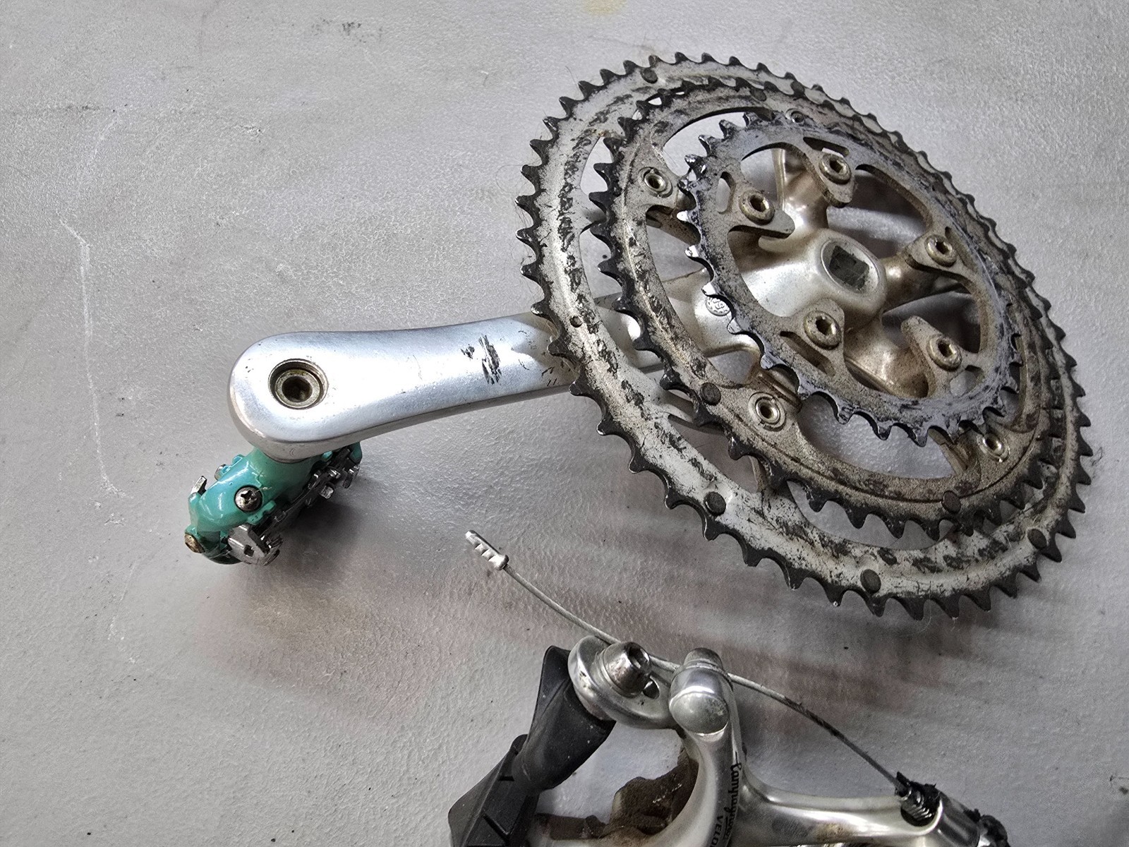 Campagnolo Veloce Road Bike Bicycle Groupset Brakes Crank Bianchi Pedals Shifter