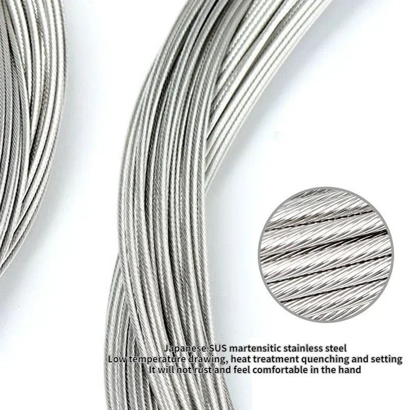 5-50PCS 2M Stainless Steel Bike Brake Shift Cable Inner Wire MTB Road