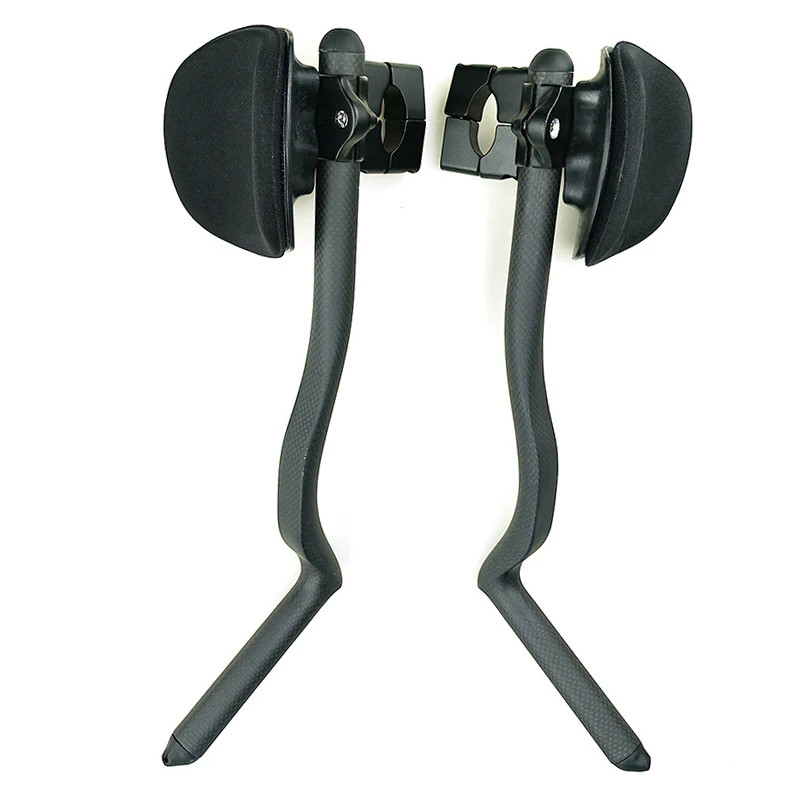 Carbon Fiber Bicycle Triathlon Bar 55° Degree Anti-slip Integrated Aero Rest Bar