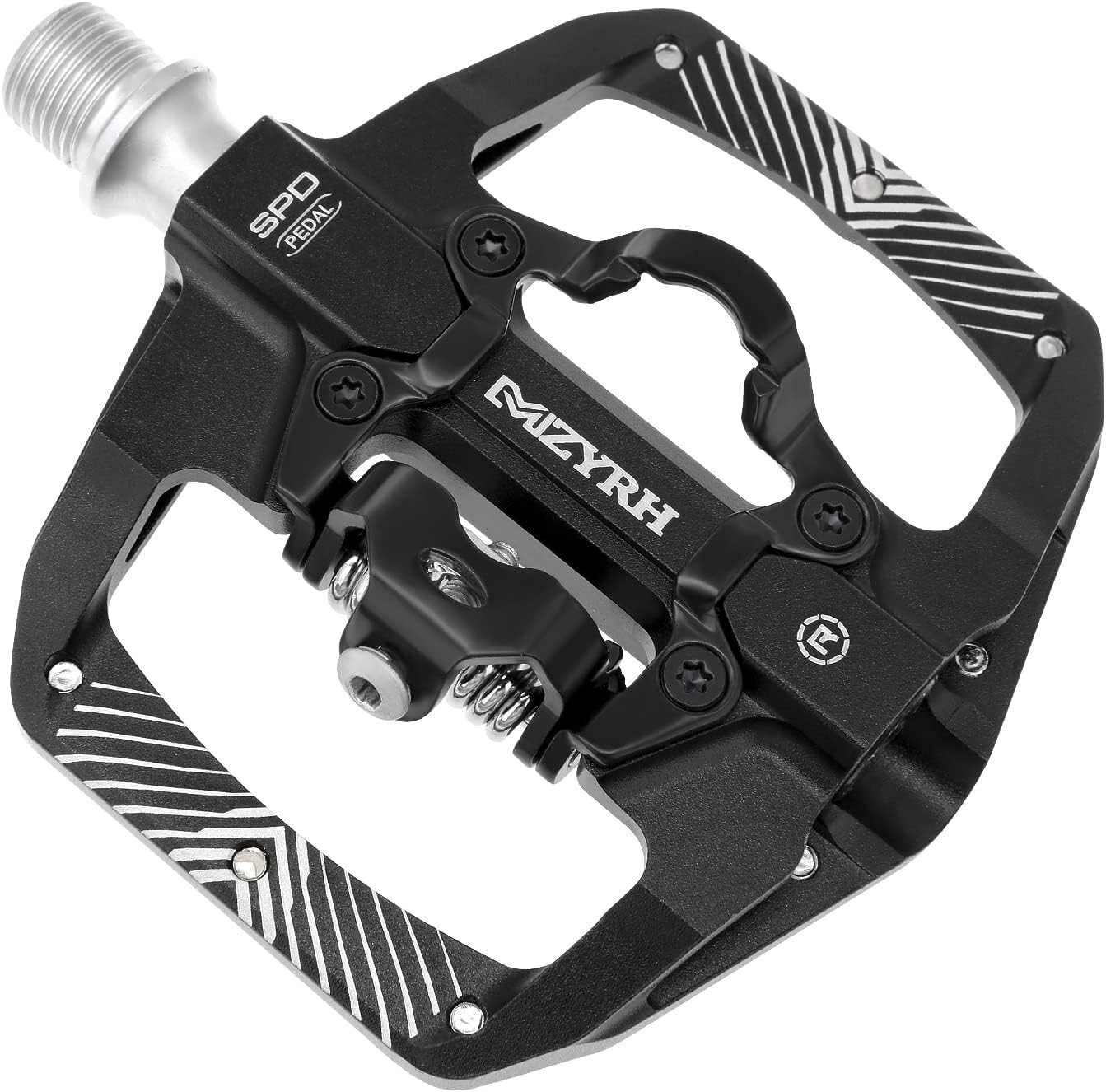 Set of 2 MZY Mountain Bike SPD Pedals 3 Bearing Flat Platform