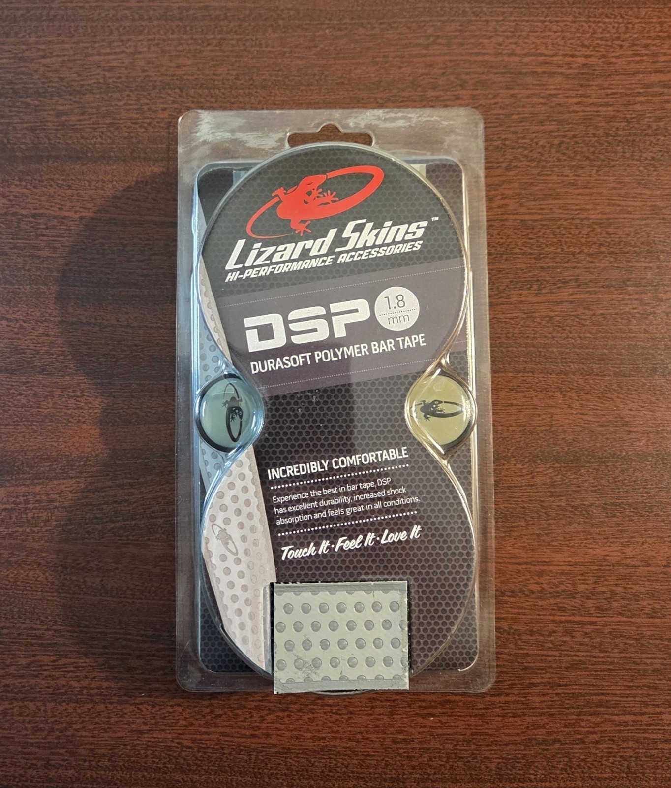 Lizard Skins • DSP DuraSoft Polymer Handlebar Tape • Thickness 1.8mm/Gray • New