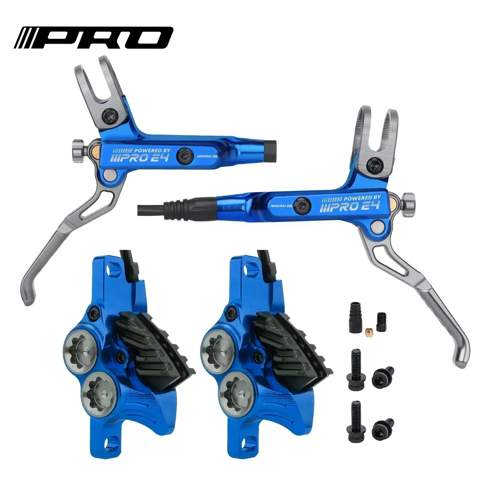 4 Piston Hydraulic Brake MTB Disc Brake 800/1550mm AM DH Hydraulic Brakes