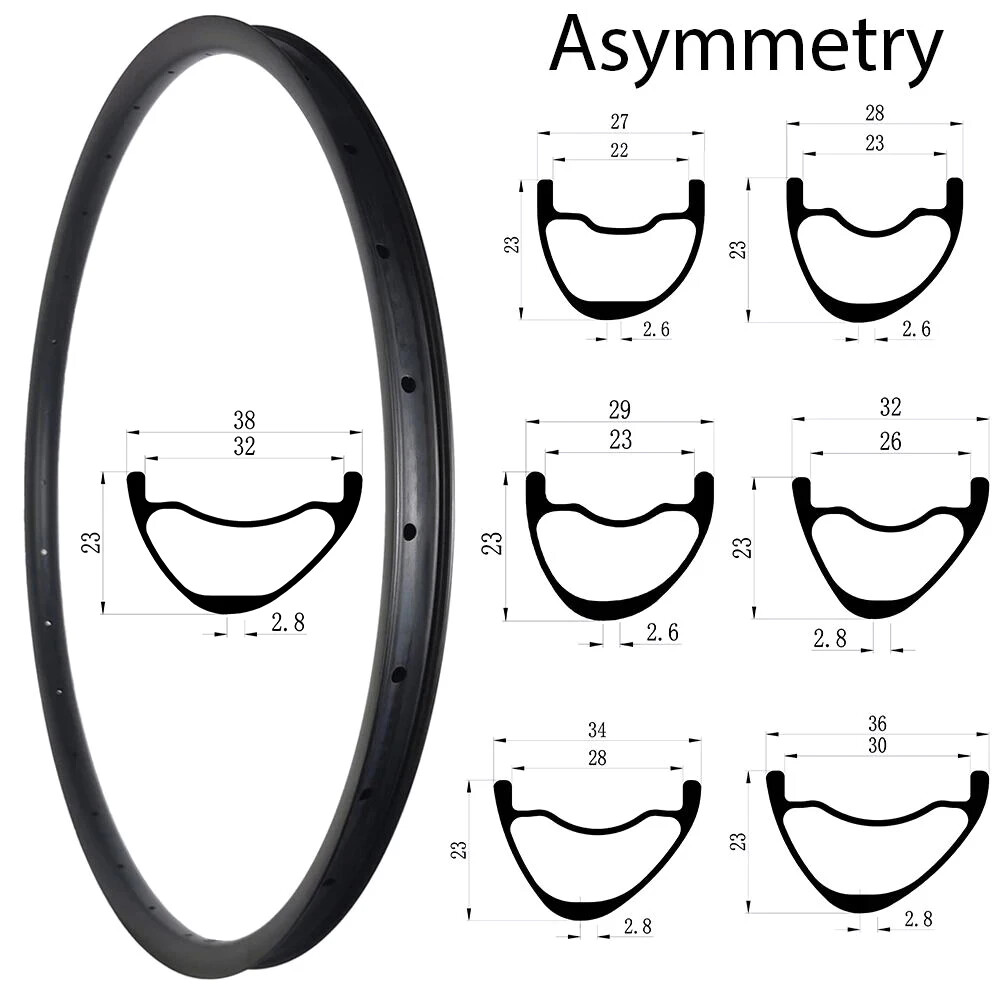29er XC Boost Gravel Mountain Bike Carbon Rim 23mm Deep 24h-32 Holes 3k Ud 12k