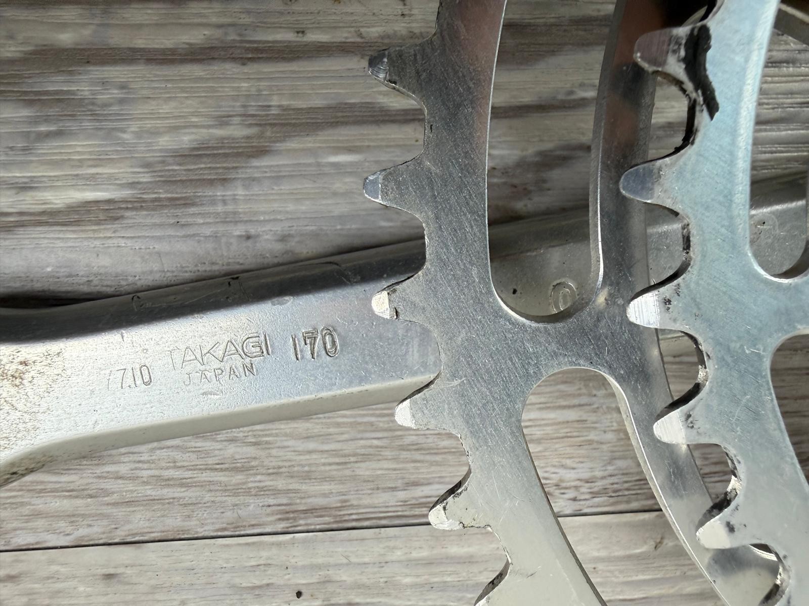 Vintage Schwinn Le Tour Crankset 170mm 52/39T Square Taper Made in Japan