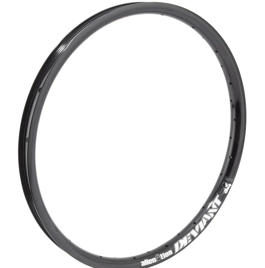 Alienation Deviant Rim 18in 36H Tube Only Brakeless Aluminum Gloss Black